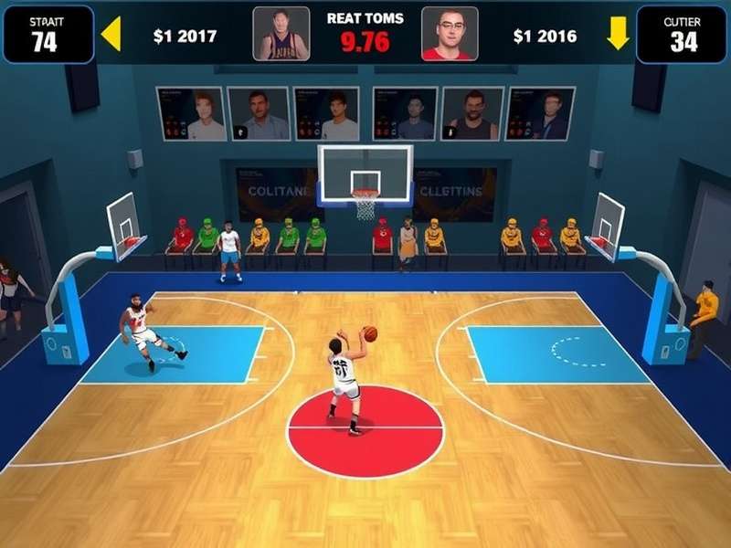 Basket Elite Champ strategy guide showing player positions